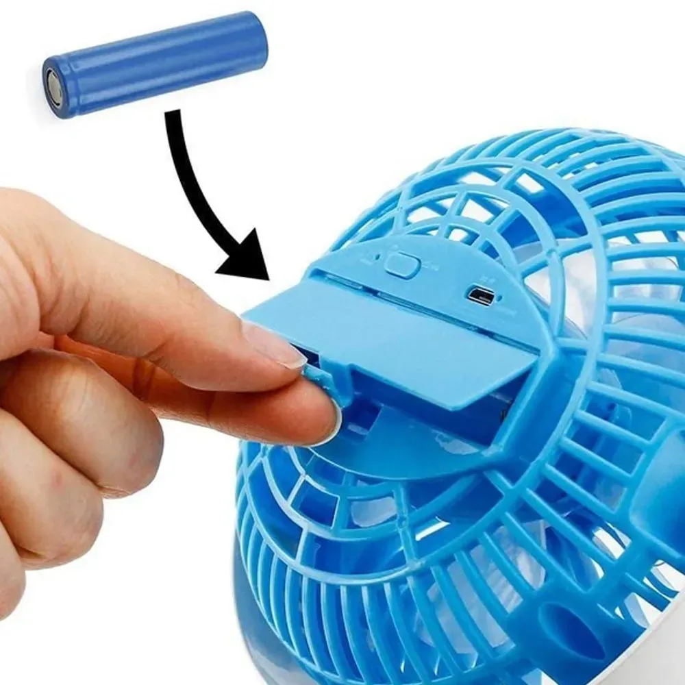 Вентилятор мини аккумуляторный LY-582 с прищепкой и USB для дома/офиса/путешествий (6-18-205733) - фото 3 Вентилятор мини аккумуляторный LY-582 с прищепкой и USB для дома/офиса/путешествий (6-18-205733) - фото 3