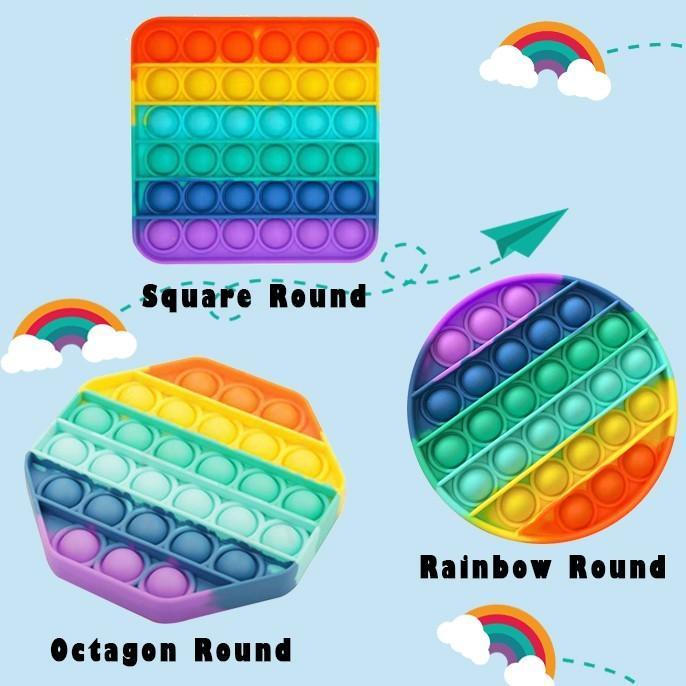 Игрушка антистресс Sibelly Pop It Rainbow Octagon - фото 5