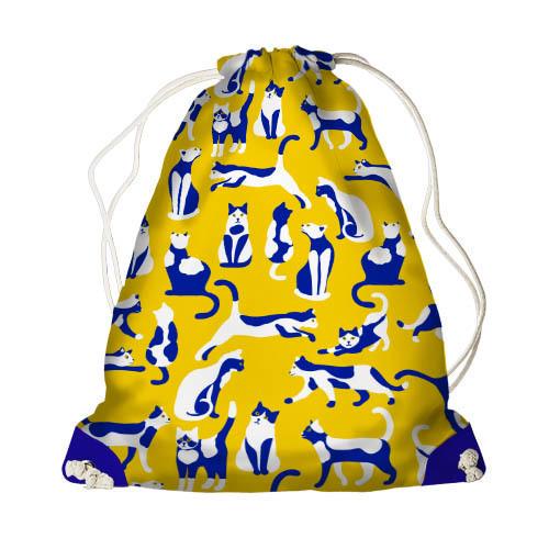 Рюкзак-мешок Presentville MINI Котики Желтый (DRM 22U015 SI)