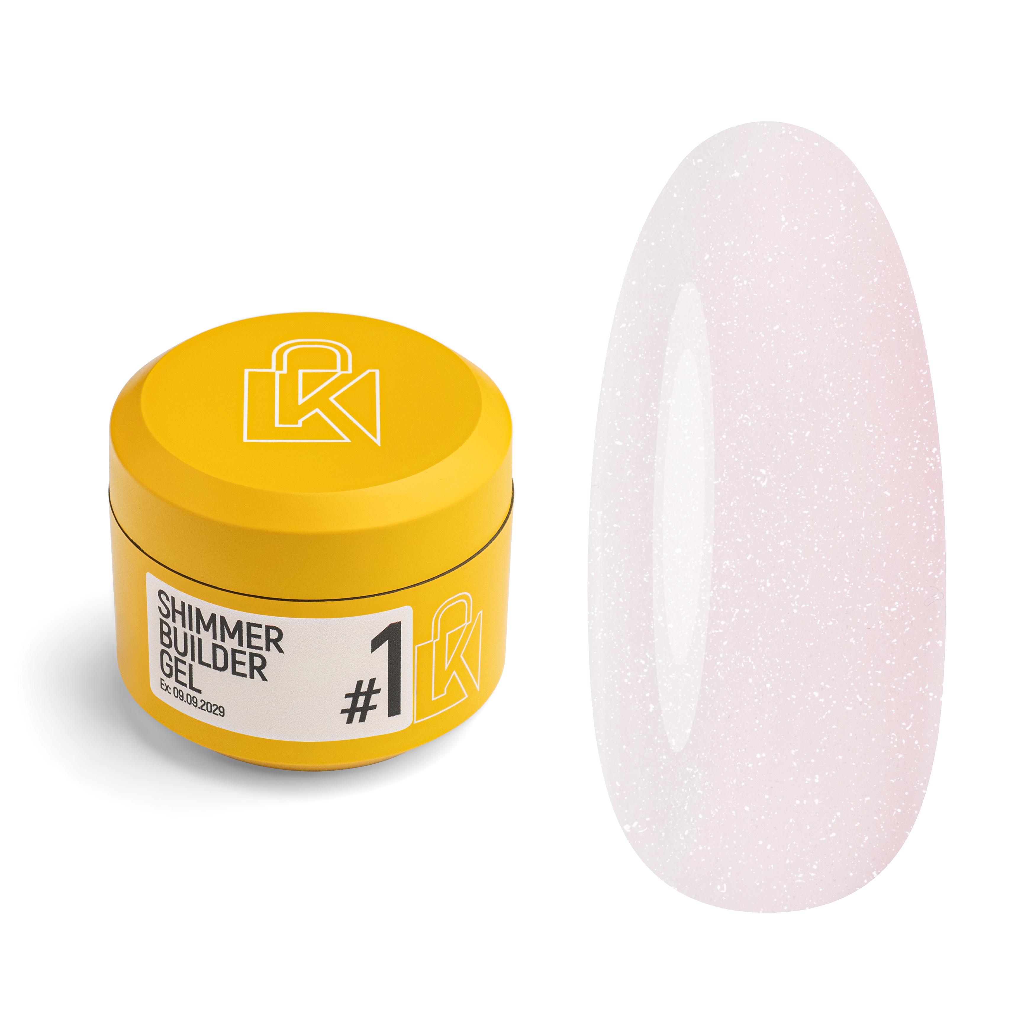 Гель для наращивания Kupiuviti Shimmer Builder Gel №01 30 мл