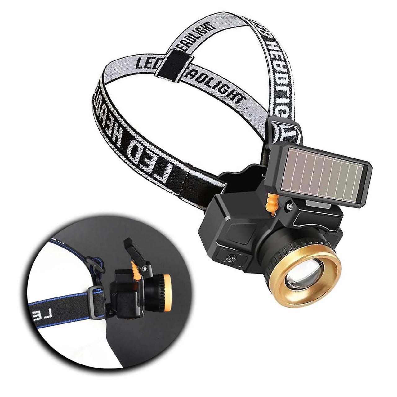 Налобний ліхтарик з сонячною панеллю і датчиком руху POCKETMAN - фото 4 Налобний ліхтарик з сонячною панеллю і датчиком руху POCKETMAN - фото 4