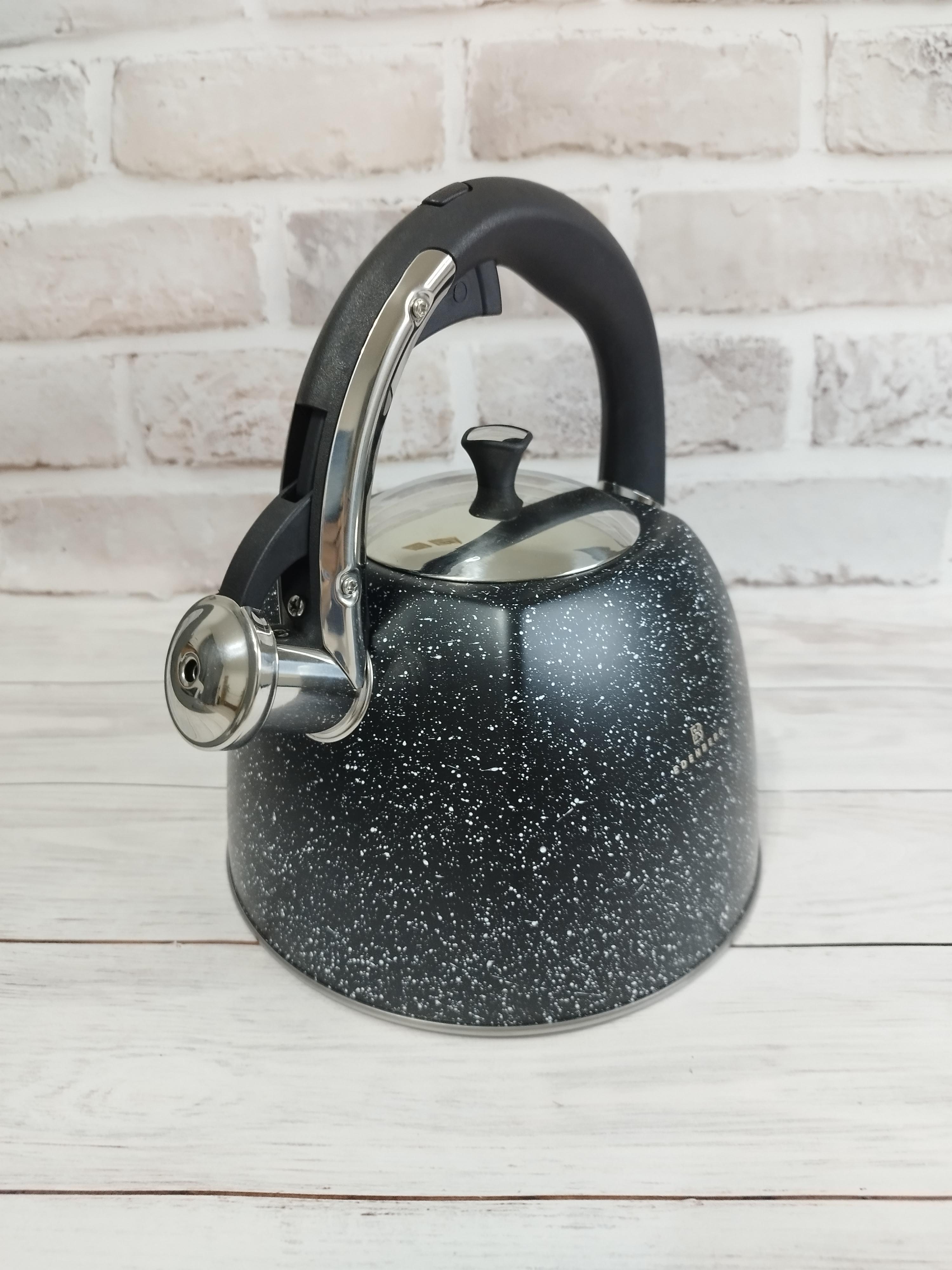 Чайник Edenberg EB3541B со свистком нержавеющая сталь 3 л (14525799) - фото 2