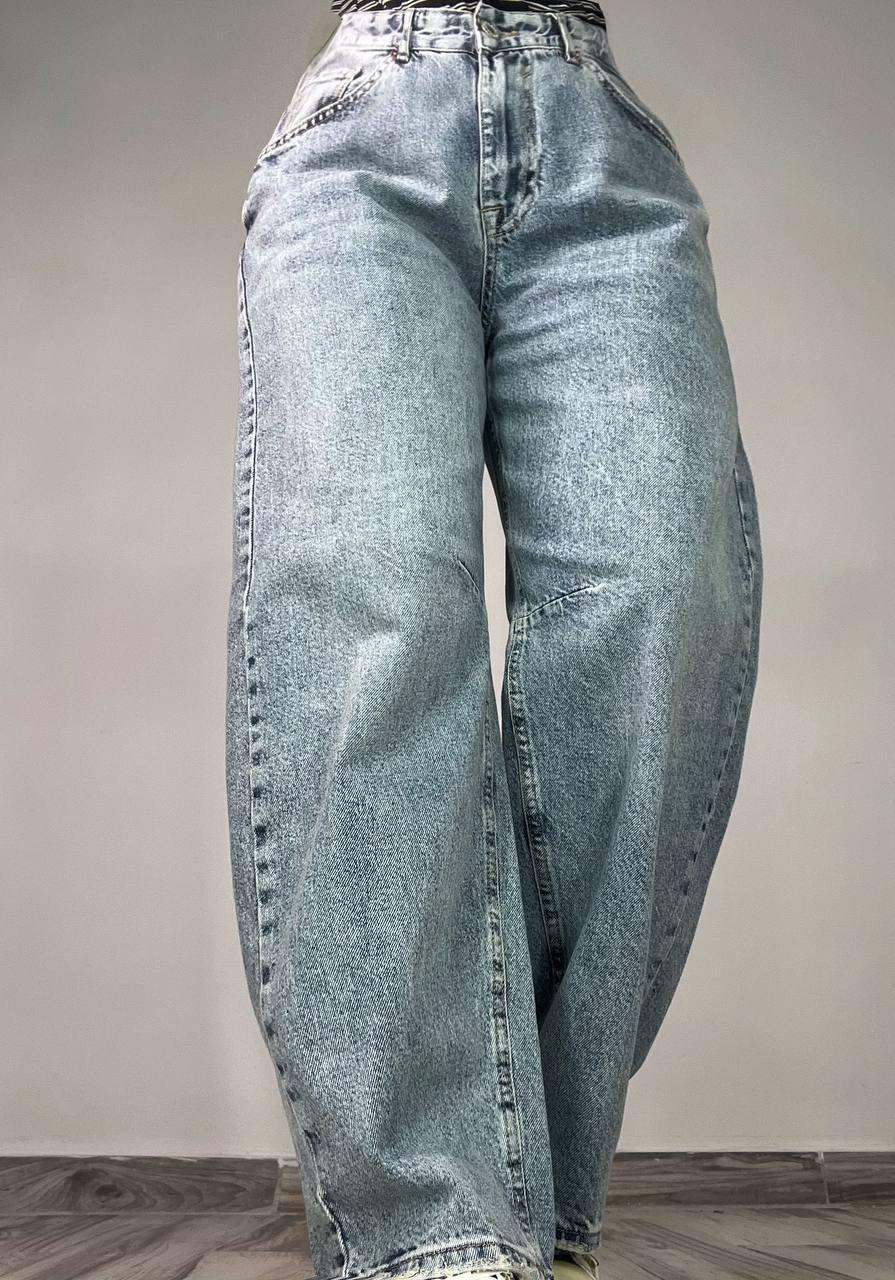 Джинси жіночі Its Basic 3140 skater balon широкі банани затяжка на талії р. 38 Блакитний (3725) - фото 8 Джинси жіночі Its Basic 3140 skater balon широкі банани затяжка на талії р. 38 Блакитний (3725) - фото 8