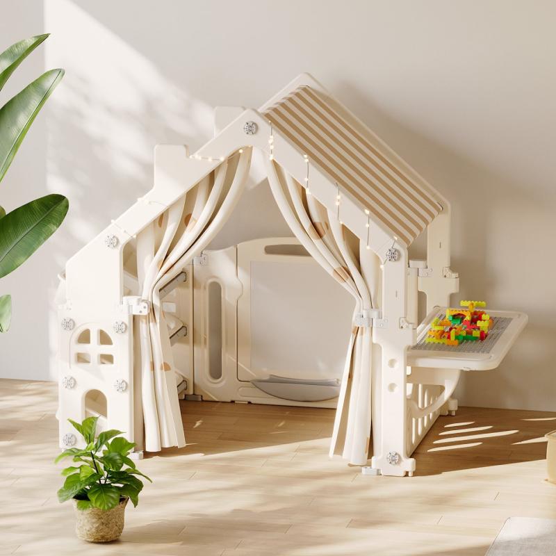 Детский игровой комплекс Lupmurini Ayser-casa Домик с мольбертом/контейнерами для игрушек/столиком с конструктором и навесом (547fdb62) Детский игровой комплекс Lupmurini Ayser-casa Домик с мольбертом/контейнерами для игрушек/столиком с конструктором и навесом (547fdb62)