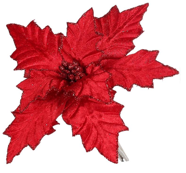 Декоративный цветок BonaDi Пуансеттия (807-014)