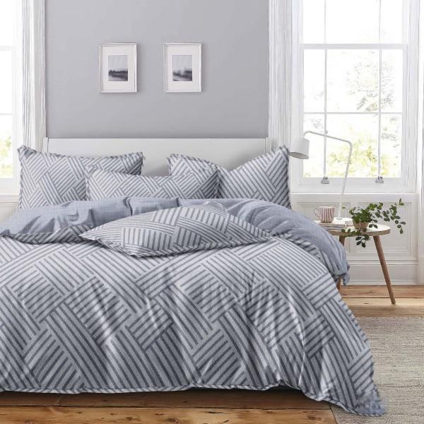 Постельное белье Isleep Viluta 24288 с простыней на резинке ранфорс 160х200 см (26433880)