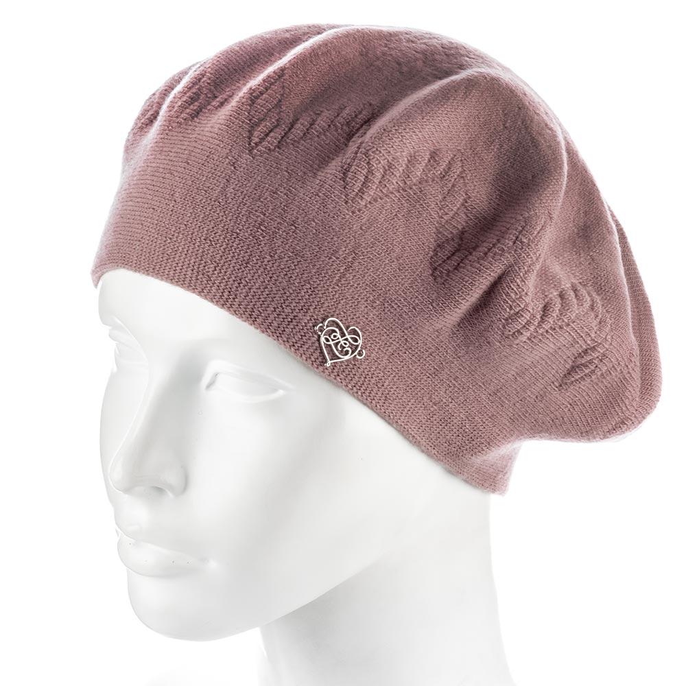 Берет женский Zolly ZH247 двойной полушерстяной Пудровый