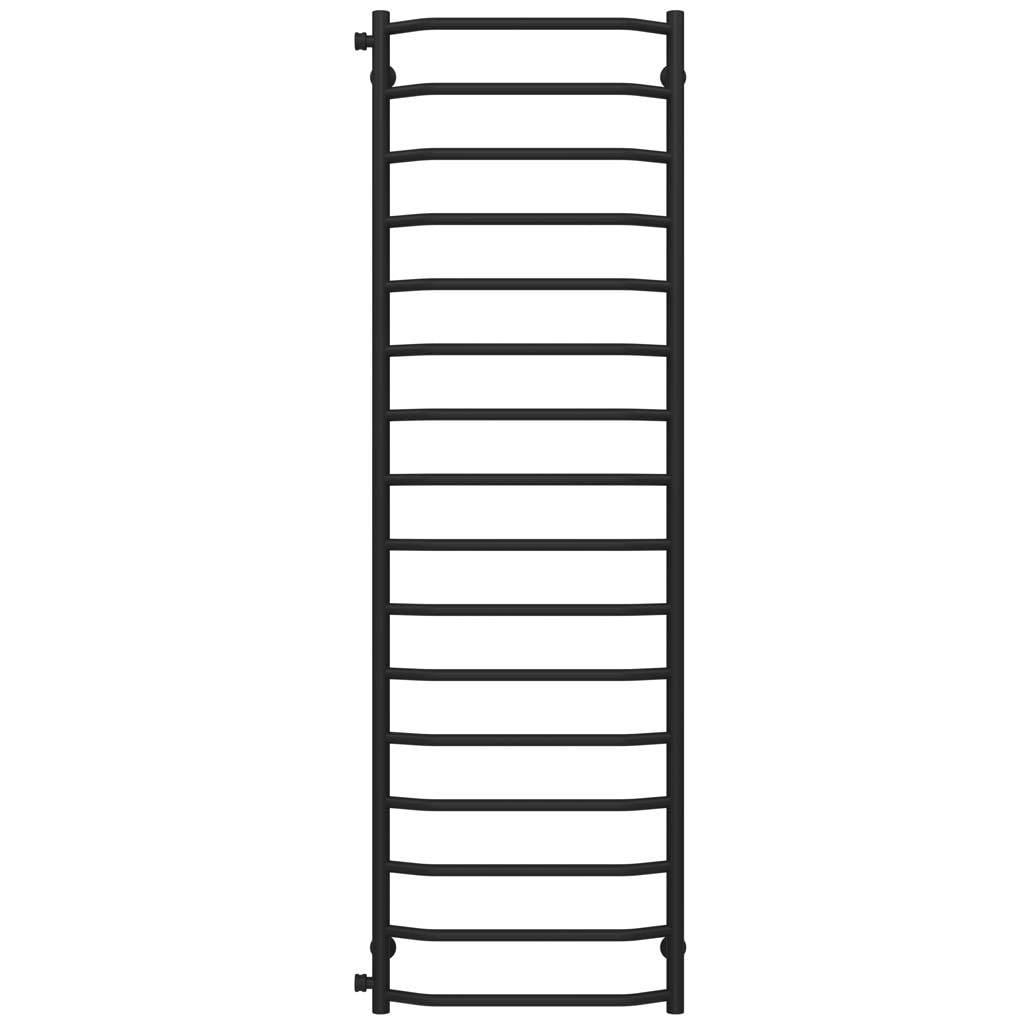 Полотенцесушитель водяной Deffi Трапеция П16 боковое левое подключение нержавеющая сталь 500х1700 мм Черный (C.TR.170.50.16.B.B)