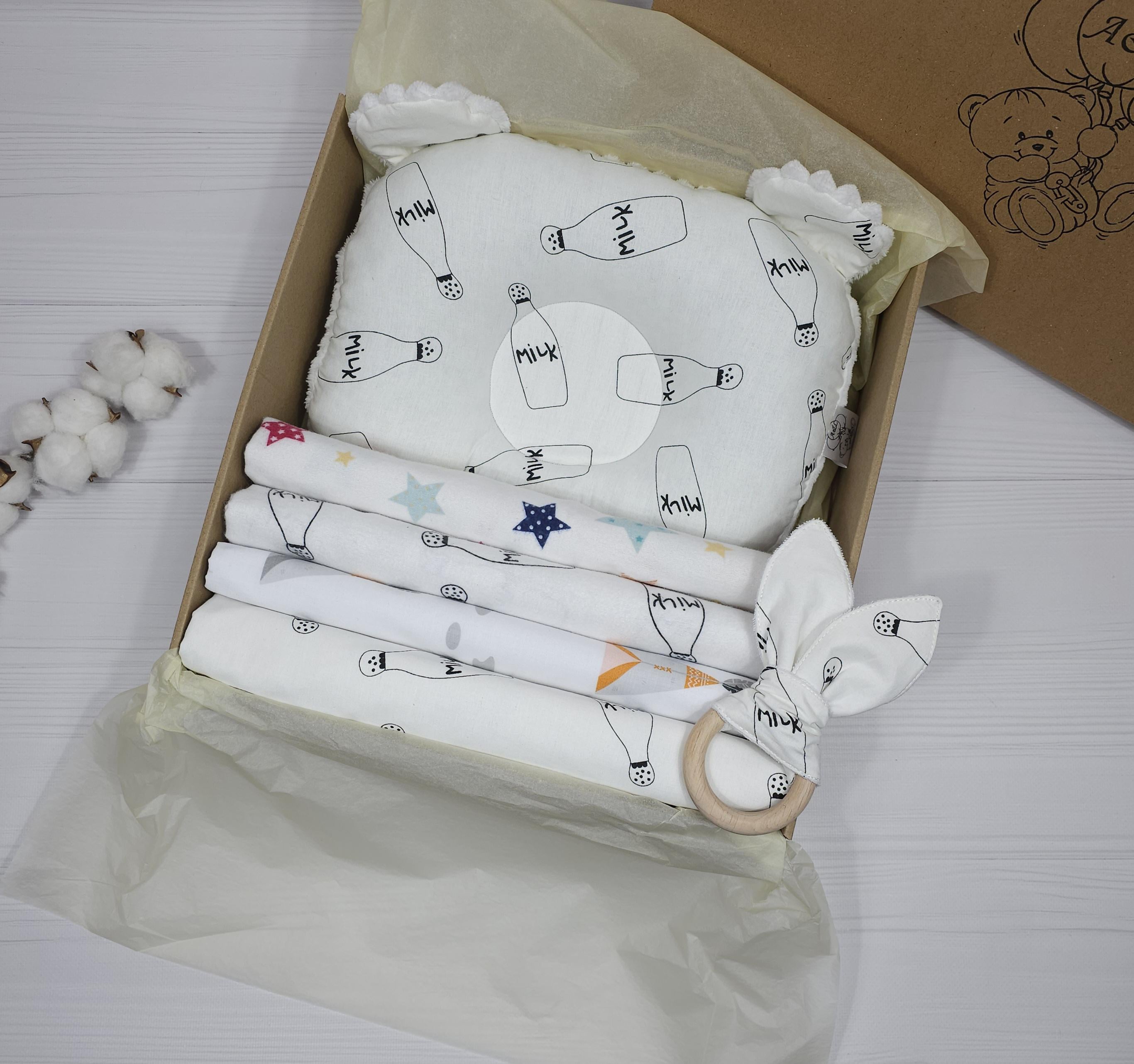 Набор пеленок a.l.babybox Милк 6 шт. Белый (18236809)