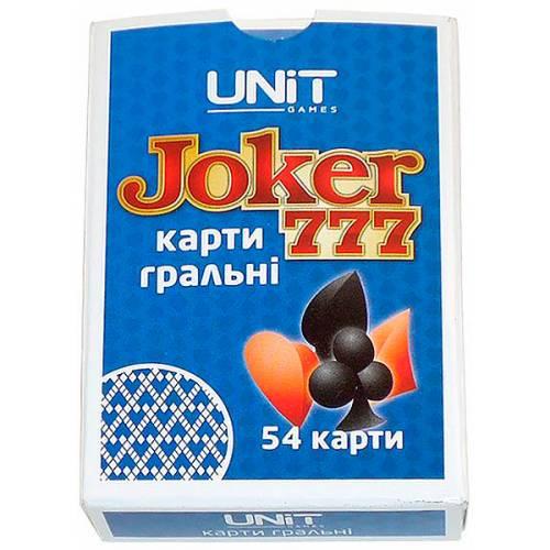 Карти гральні пластикові Joker 777 колода 54 шт. (1389812861) Карти гральні пластикові Joker 777 колода 54 шт. (1389812861)