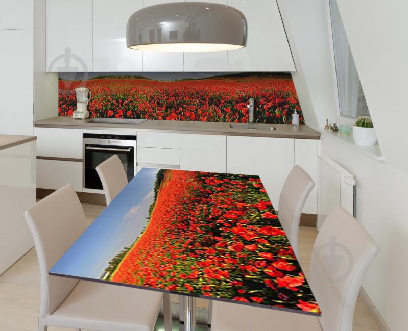 Наклейка 3Д виниловая на стол Zatarga «Маковое море» 650х1200 мм (Z183379/1st) Наклейка 3Д виниловая на стол Zatarga «Маковое море» 650х1200 мм (Z183379/1st)