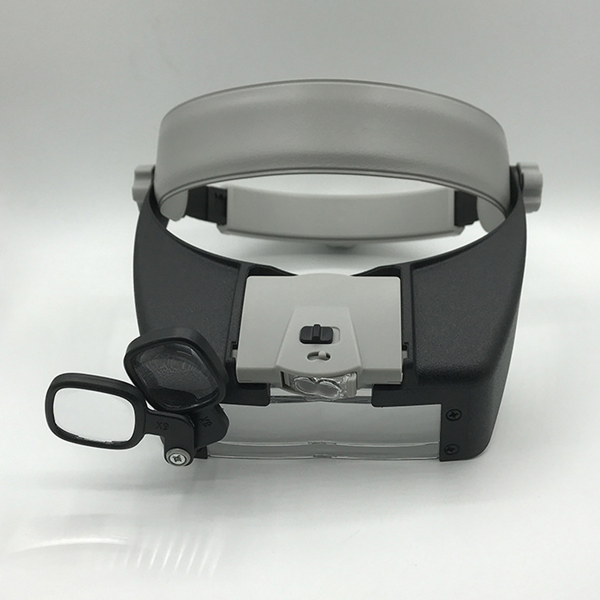 Лупа бинокулярная налобная 81007AP с 2LED 4 линзы 5H 1,5X/3X/7,5X/9X/9,5X/11X/17X Black/Gray (160417) - фото 2 Лупа бинокулярная налобная 81007AP с 2LED 4 линзы 5H 1,5X/3X/7,5X/9X/9,5X/11X/17X Black/Gray (160417) - фото 2