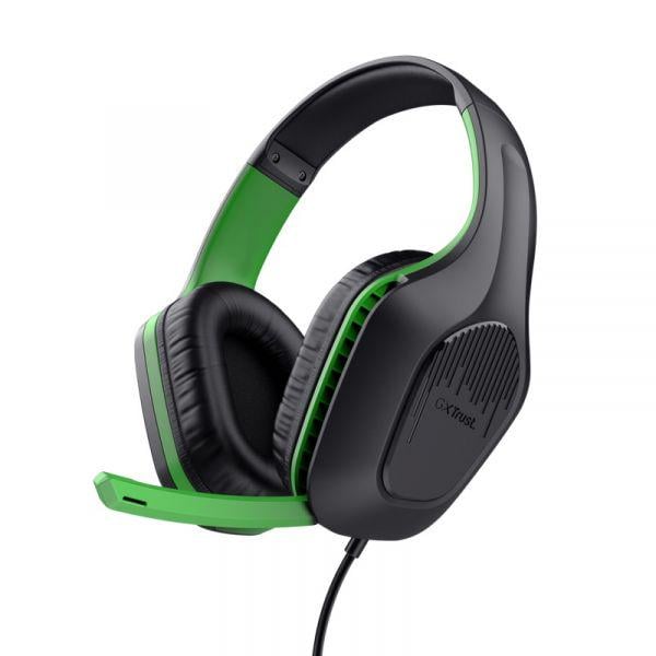 Наушники Trust GXT 415X ZIROX For Xbox Black/Green (24994) - фото 1