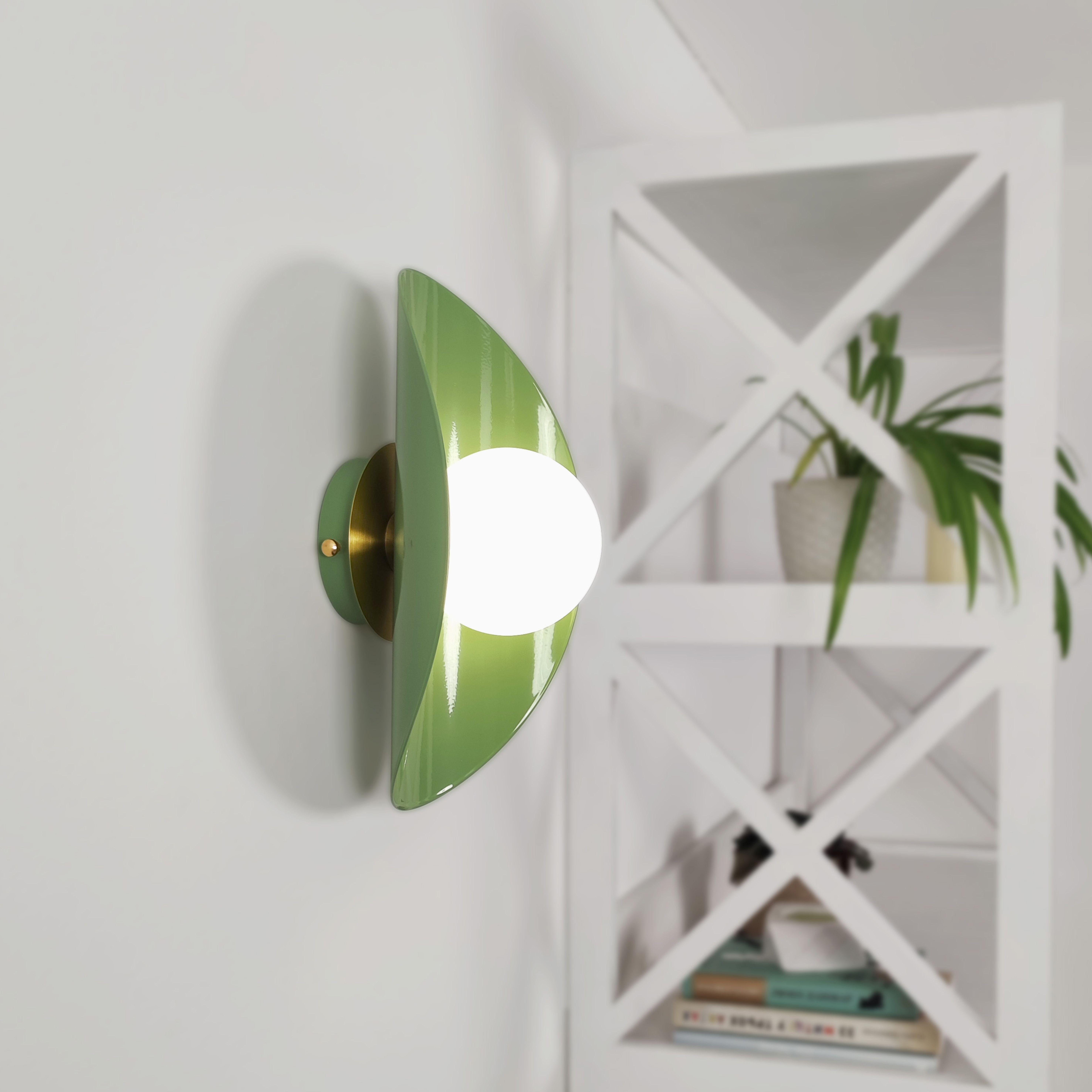 Настенный светильник Gaff Design с деталями из латуни Зеленый (BRASS45) - фото 5