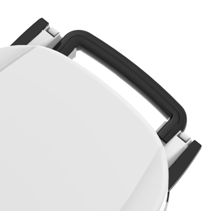 Бак для сміття Bidone з кришкою та коліщатами 40x60x84 см 100 л Світло-сірий (3969) - фото 4 Бак для сміття Bidone з кришкою та коліщатами 40x60x84 см 100 л Світло-сірий (3969) - фото 4