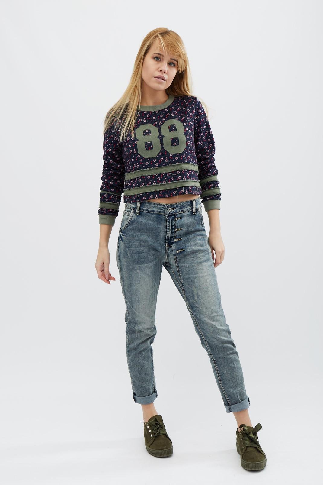 Свитшот Carica SV-7566-2 S Синий/Хаки (2000002150268)