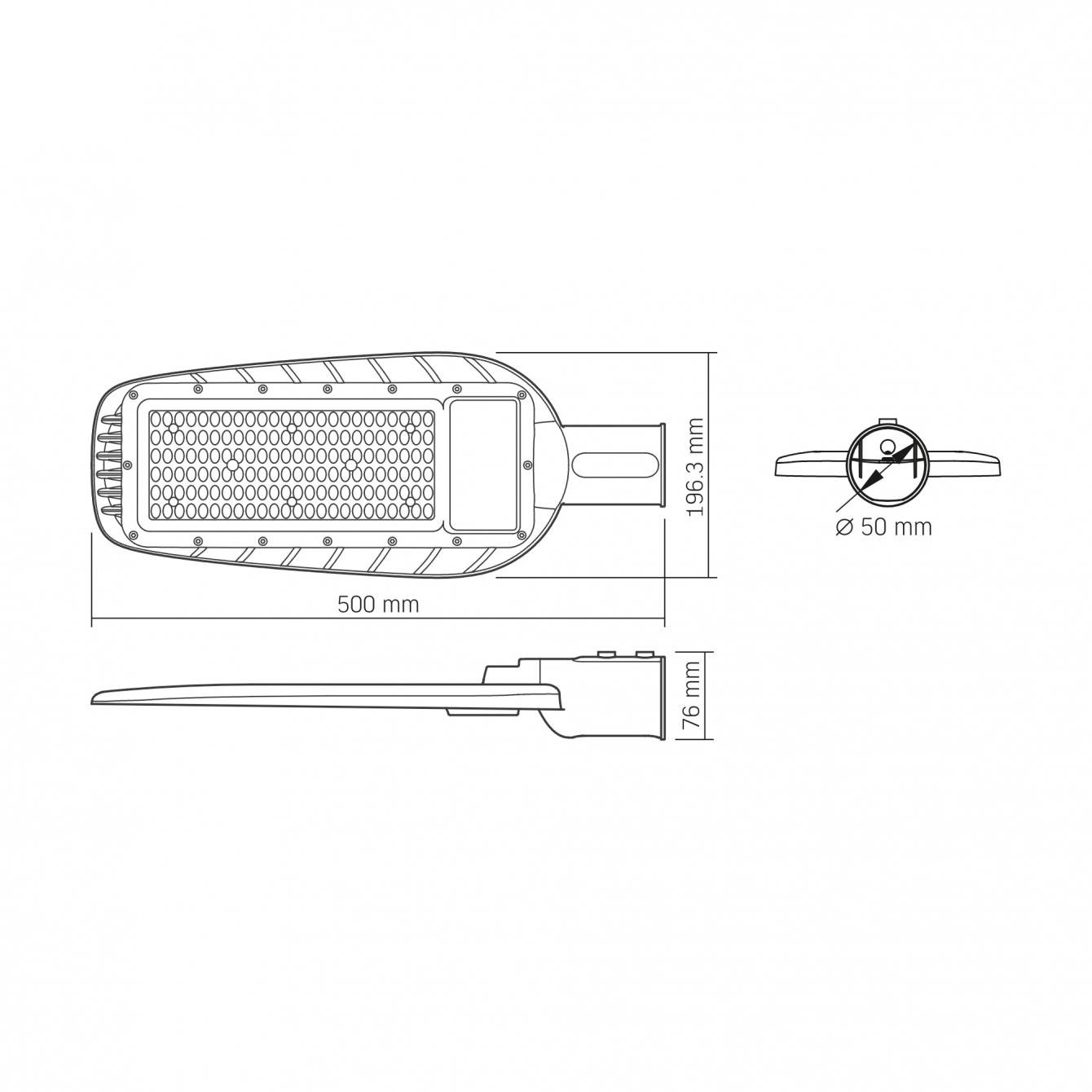 Прожектор вуличний Videx IP65 SLE16 100W 10000Lm 5000K 220V (SLE16-1005) - фото 5