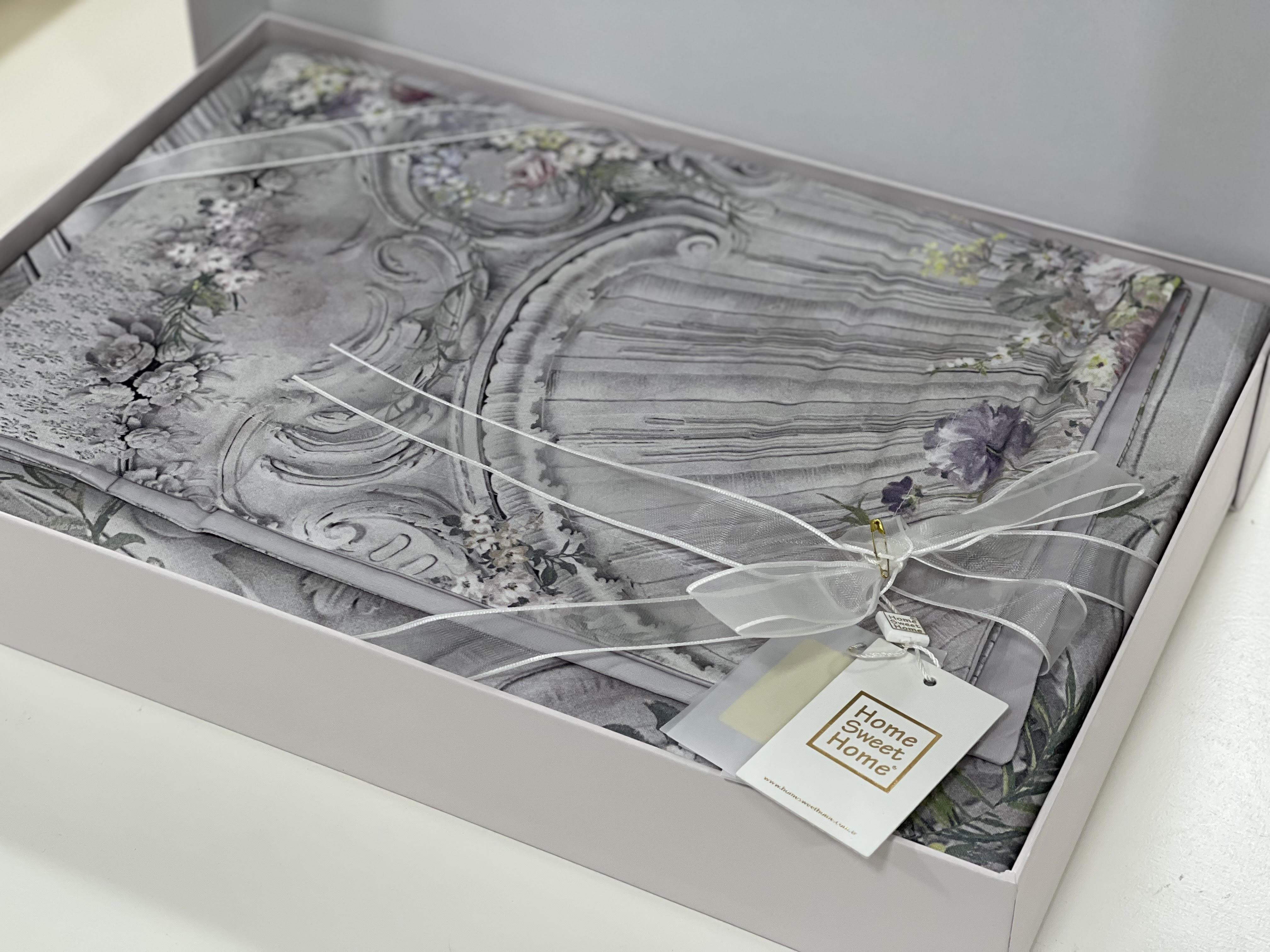 Комплект постільної білизни Home sweet Home Corbin двоспальний євро сатин простирадло 260х270 см (1698) - фото 5 Комплект постільної білизни Home sweet Home Corbin двоспальний євро сатин простирадло 260х270 см (1698) - фото 5