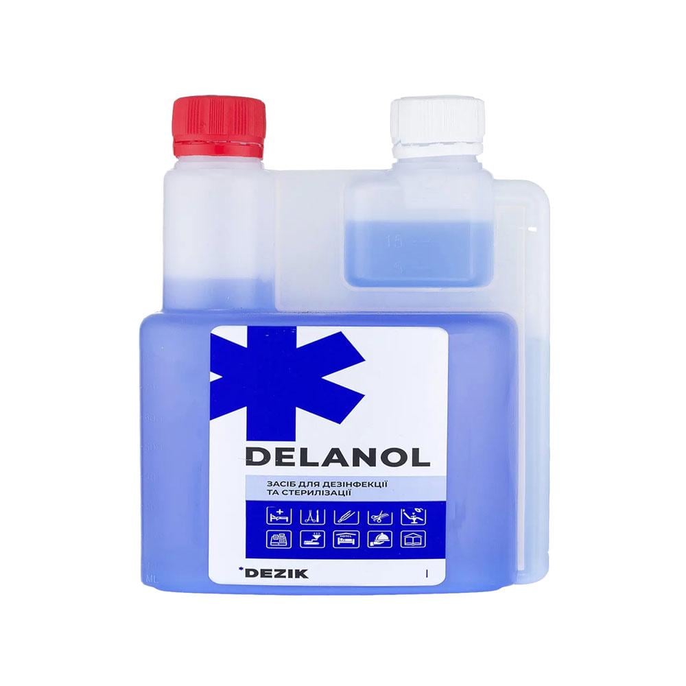Средство для дезинфекции поверхностей и предметов Деланол Dezik на основе спирта 250 мл (38274)
