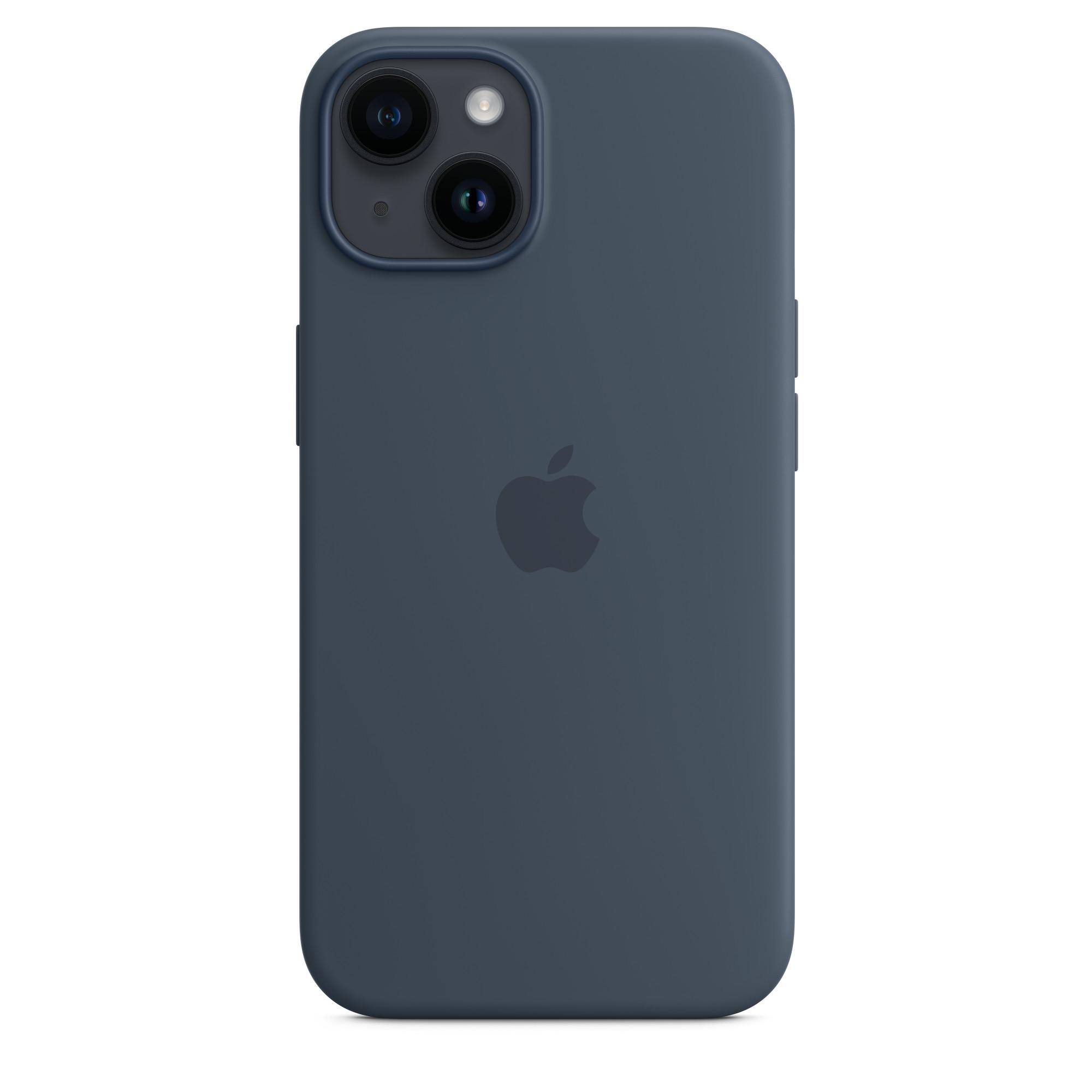 Чохол протиударний силіконовий Silicone Case MPRV3ZE/A MagSafe для Apple Iphone 14 (6.1") Storm Blue - фото 7