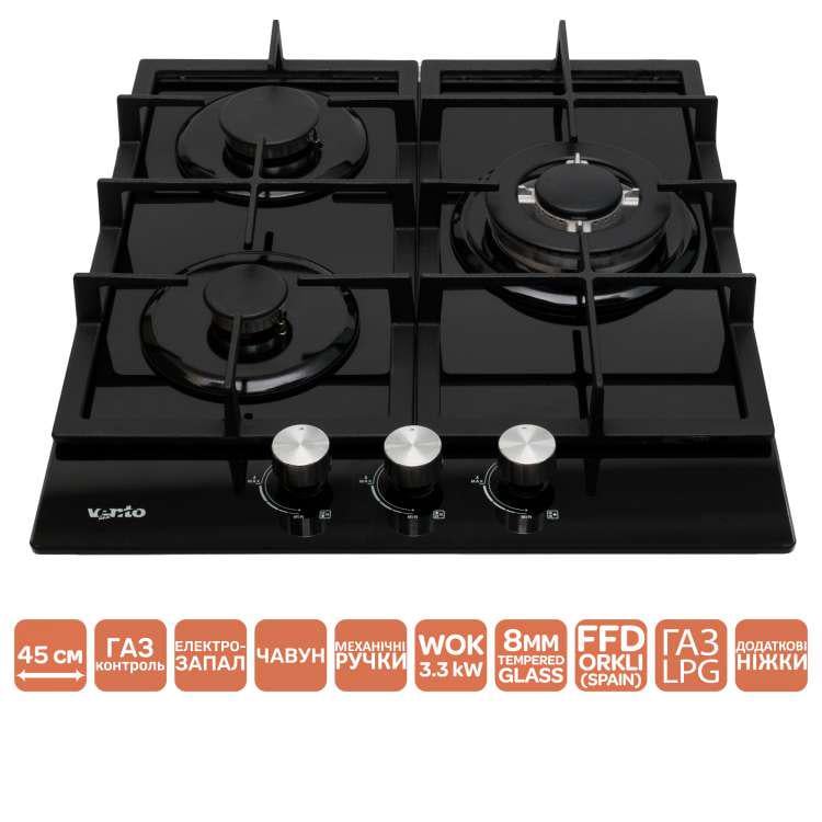 Варильна поверхня Ventolux HG430 M7G CEST (BK) - фото 2 Варильна поверхня Ventolux HG430 M7G CEST (BK) - фото 2