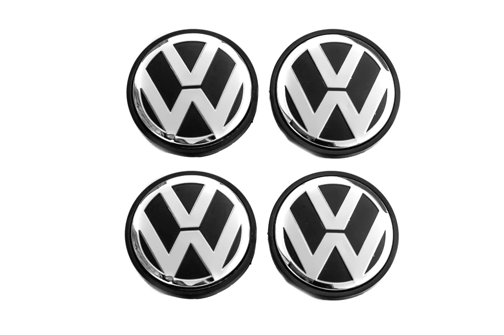 Колпачки для титановых дисков VW Davs Auto 66/56 мм Черный (8937 5G0601171B)