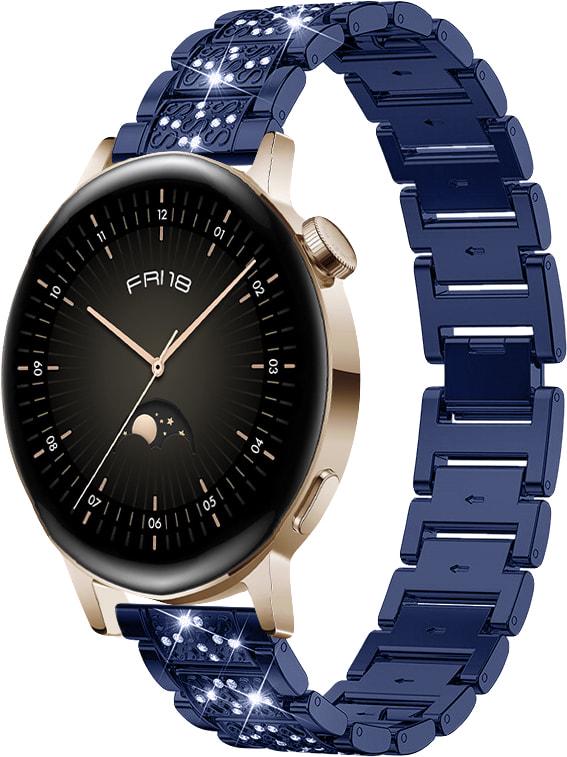 Браслет металлический Glam для Huawei Watch GT3 42 мм Blue (32812-28)