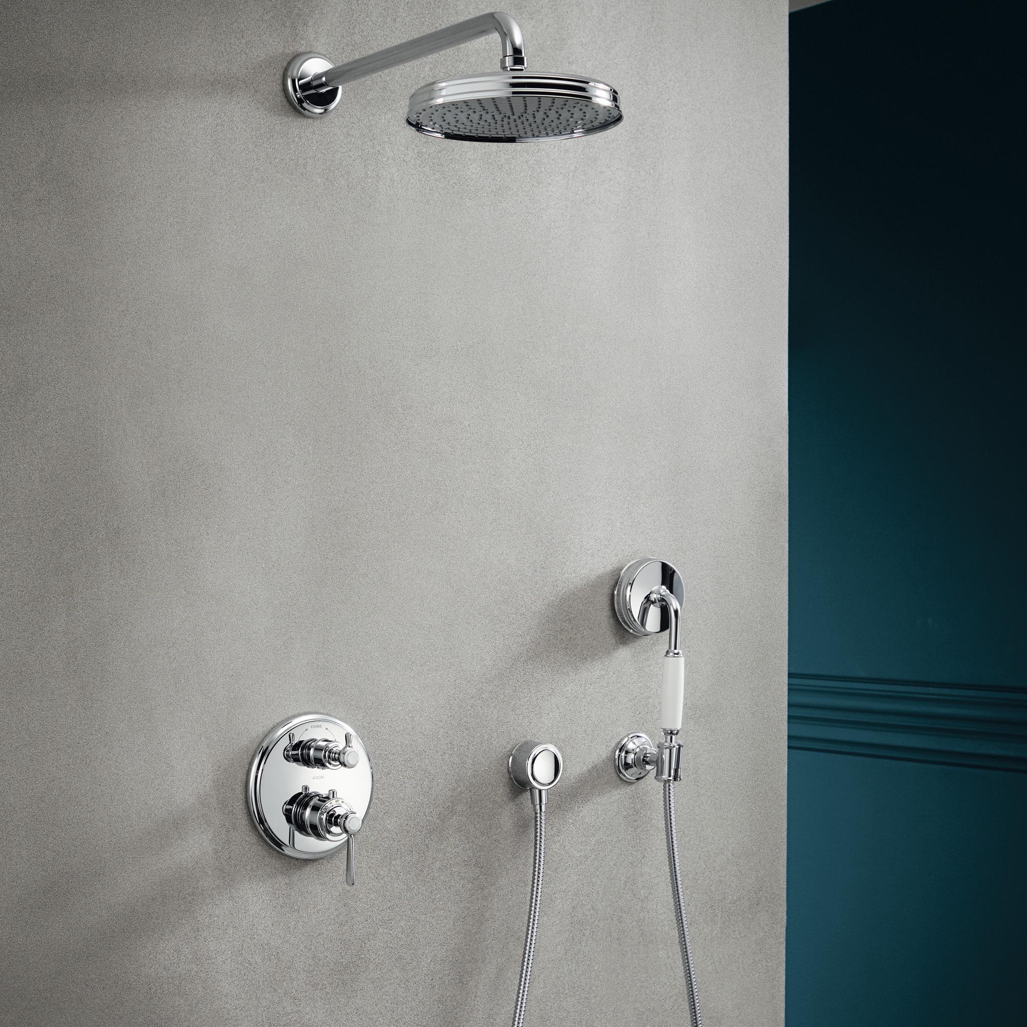 Душевая лейка Hansgrohe AXOR Montreux 16320000 однорежимная 106 мм Белый (143796) - фото 5