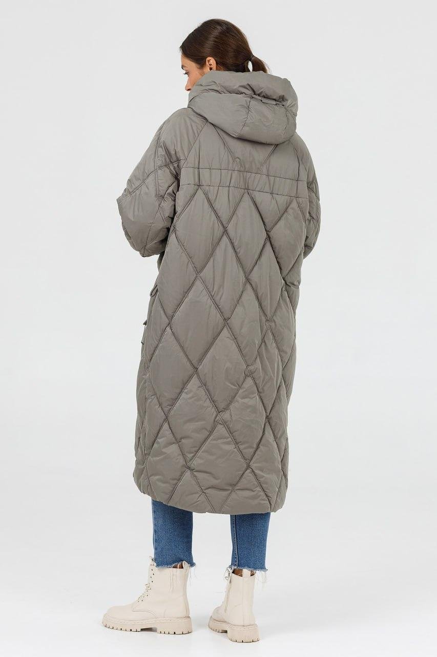 Пуховик женский батал Mishele р. 56 Фисташковый (30342d\56) - фото 5