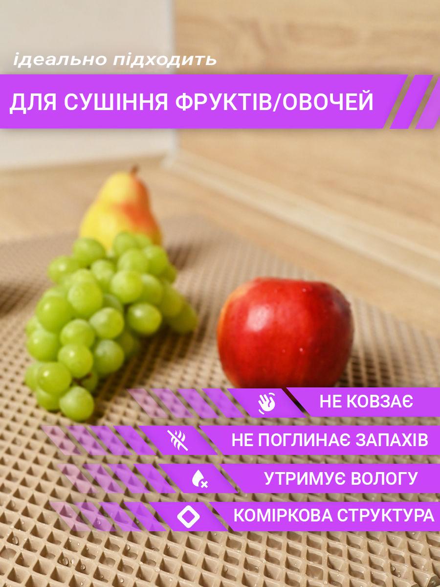 Коврик для сушки посуды EVAPUZZLE KITCHEN 60x40 см Бежевый (kitch6040b) - фото 3