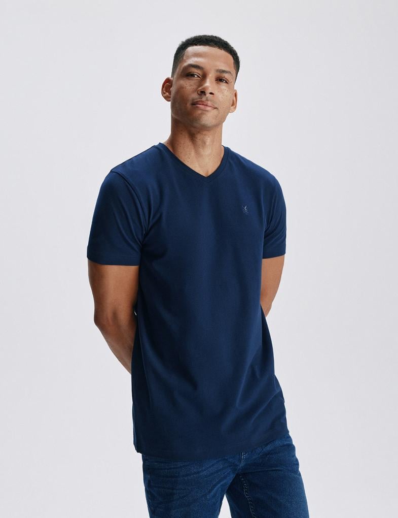 Футболка чоловіча Diverse V NECK 251 S Синій (5905384093981) Футболка чоловіча Diverse V NECK 251 S Синій (5905384093981)