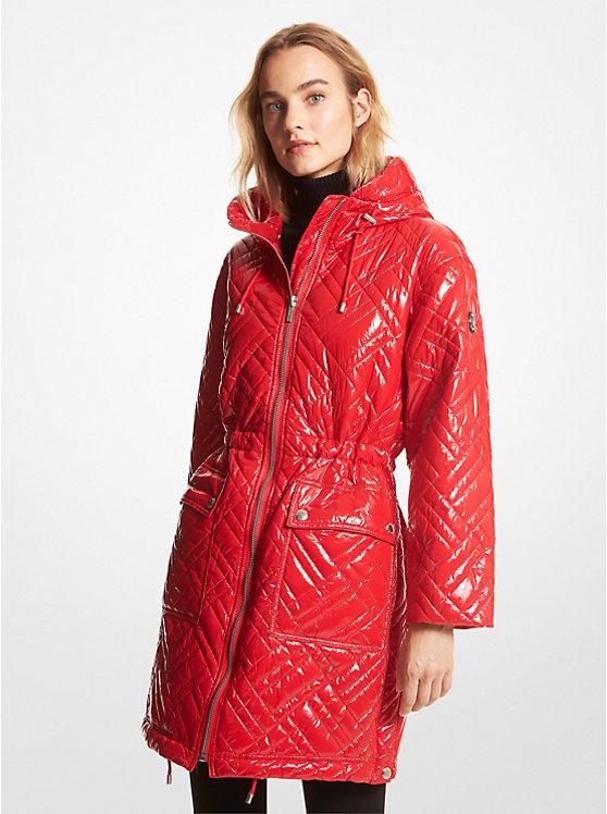 Куртка женская демисезонная Michael Kors Metallic Ciré Puffer M Красный (2543338908)