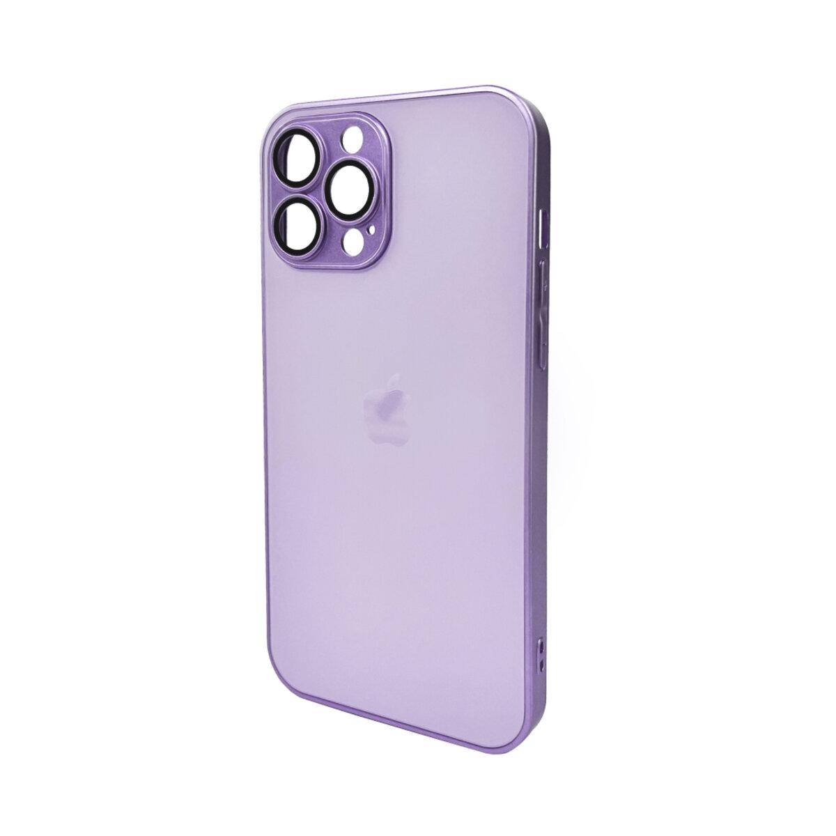 Противоударный чехол для Apple iPhone 13 Pro Max AG Glass Matt Frame Color / Light Purple