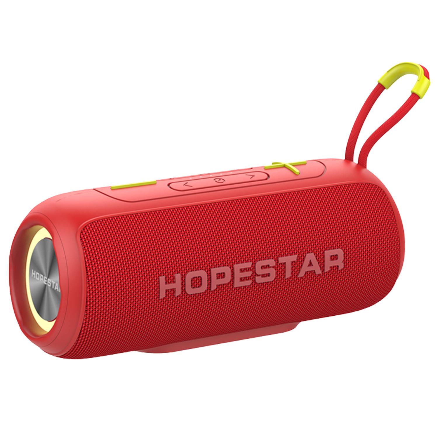Колонка беспроводная Bluetooth с RGB Hopestar P26-WS IPX6 Красный