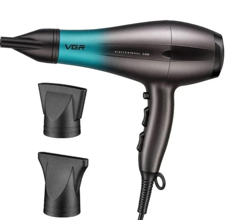 Фен профессиональный VGR V-463 Professional 2200 Вт с двумя концентраторами (2852290685)