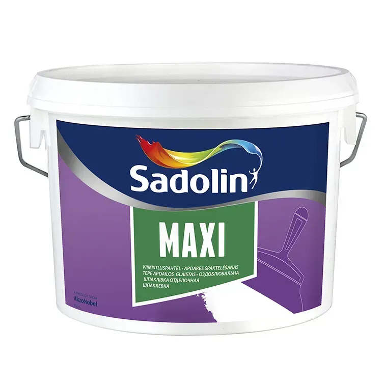 Шпаклевка мелкозернистая на водной основе Sadolin Maxi 2,5 л Белый (2893949375)