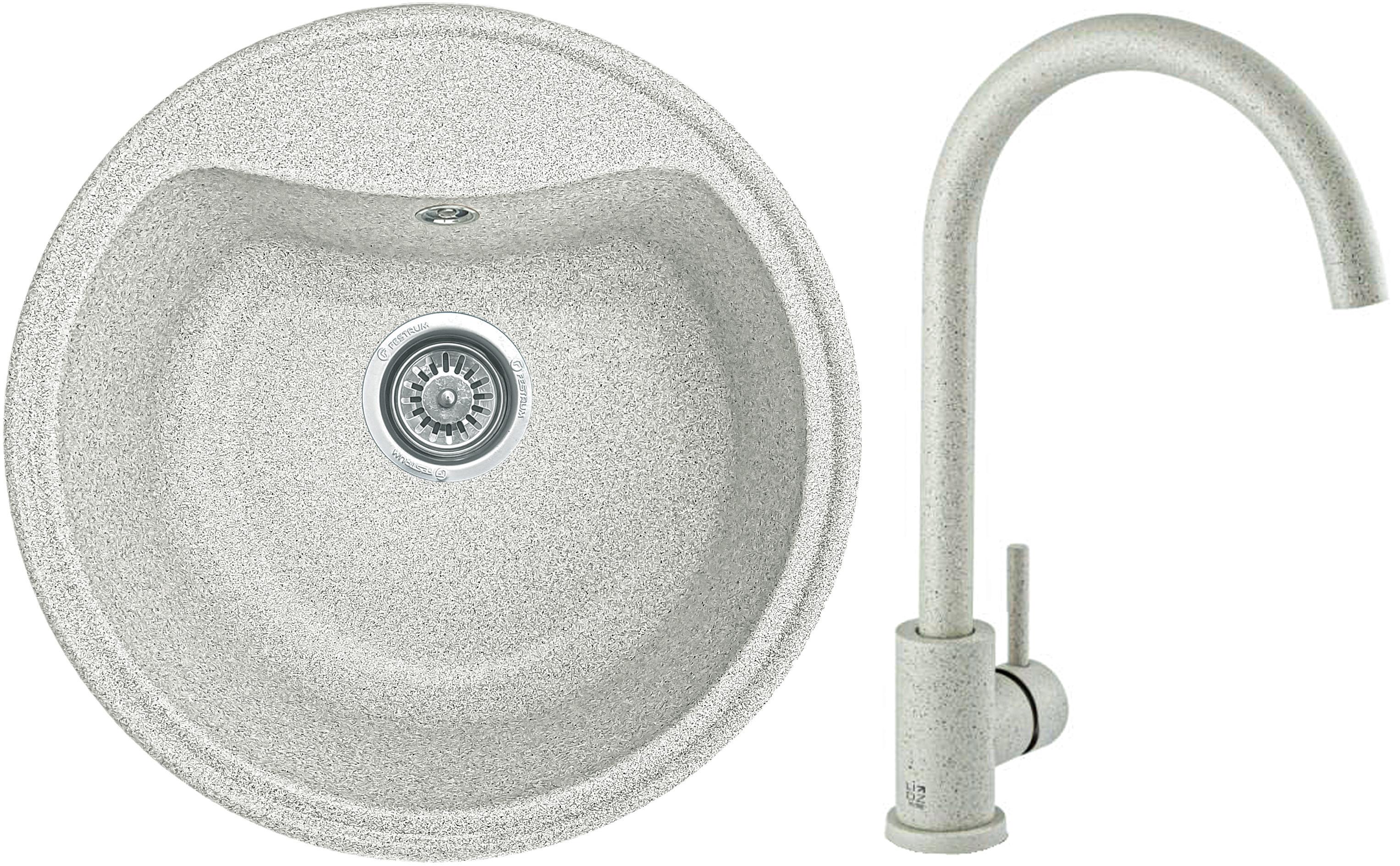 Мойка кухонная Valetti 3N со смесителем 495x495 мм Тера (11646168) Мойка кухонная Valetti 3N со смесителем 495x495 мм Тера (11646168)