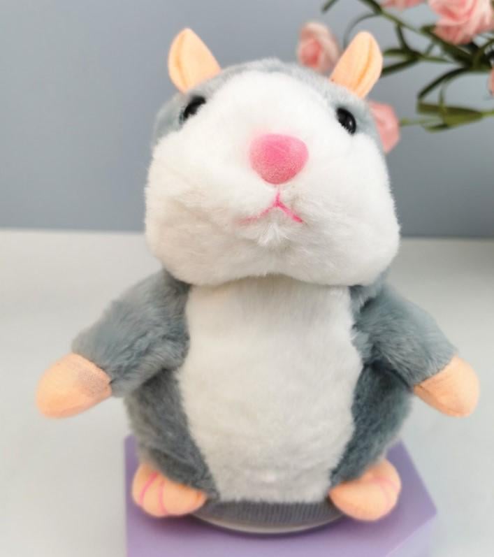 Хомяк говорящий на батарейках Серый (2104618613) - фото 3