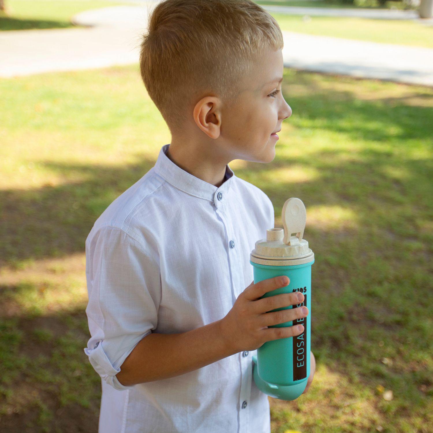 Термобутылка Ecosapiens Kids из экоматериала 500 мл Бирюзовый (532) - фото 4 Термобутылка Ecosapiens Kids из экоматериала 500 мл Бирюзовый (532) - фото 4