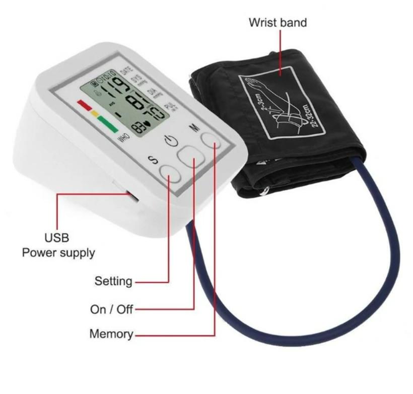 Тонометр цифровий автоматичний Electronic Blood Pressure MS-103 (19505148) - фото 4