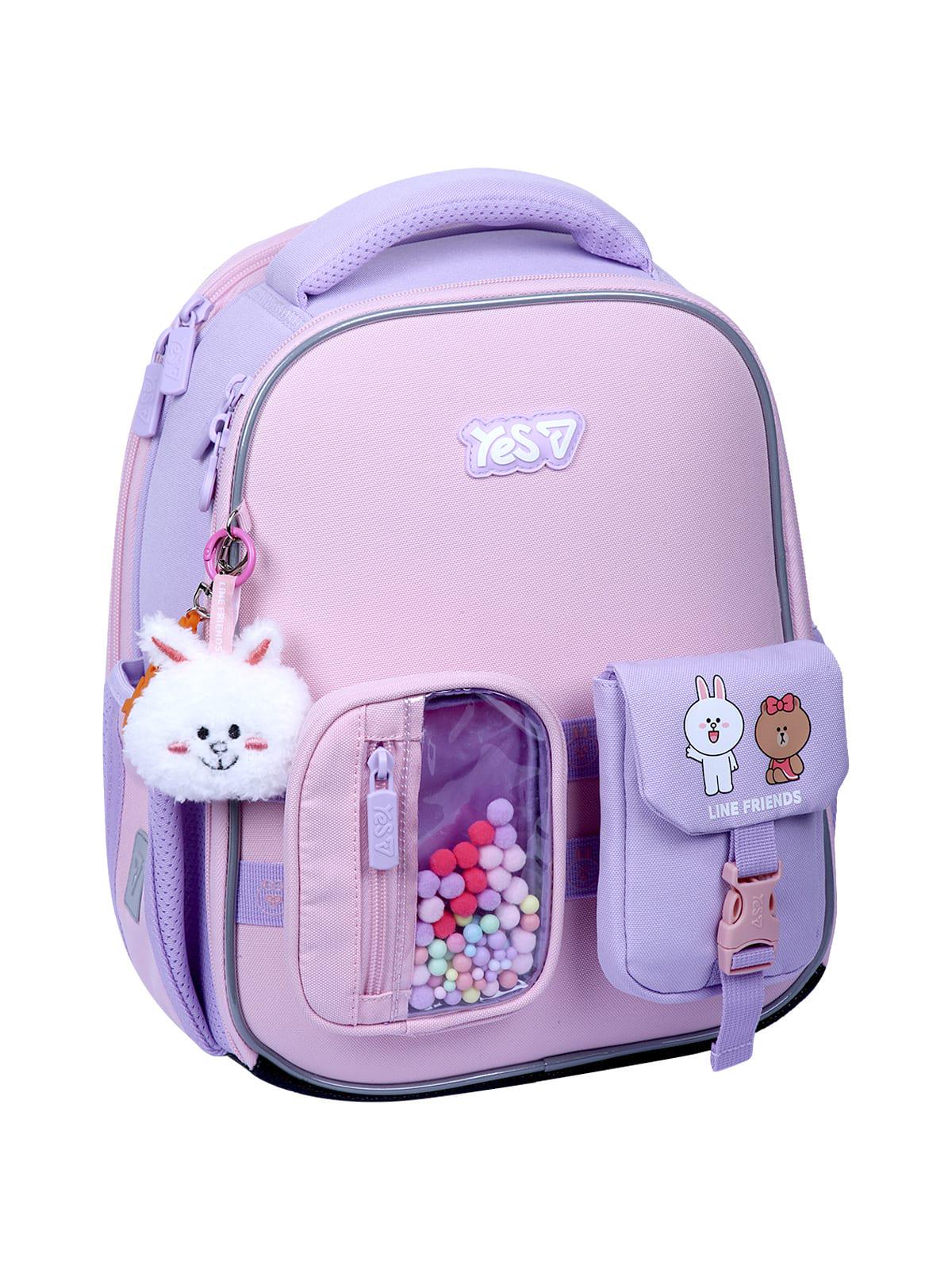 Школьный рюкзак каркасный YES H-100S Line Friends Always Together (550209)