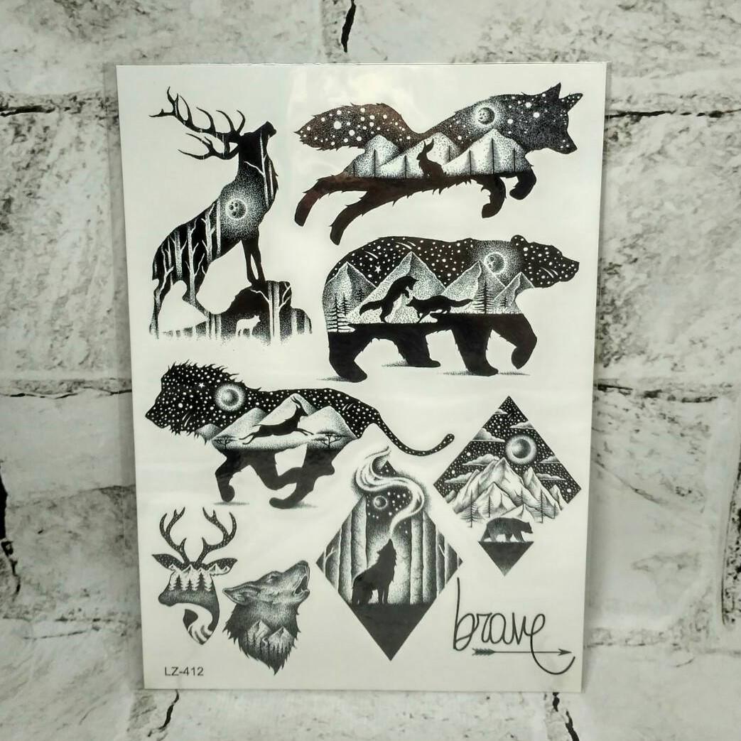 Временные тату Животные (LZ-412)