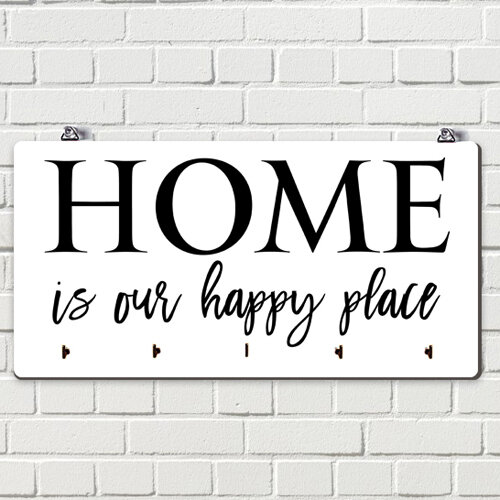Настенная ключница Home is our happy place 36х18 см (KEDM_20F004) Настенная ключница Home is our happy place 36х18 см (KEDM_20F004)