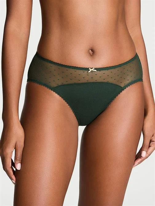 Трусики бикини Victoria's Secret Stretch Cotton Bikini Panty M Зеленый (26940496) Трусики бикини Victoria's Secret Stretch Cotton Bikini Panty M Зеленый (26940496)