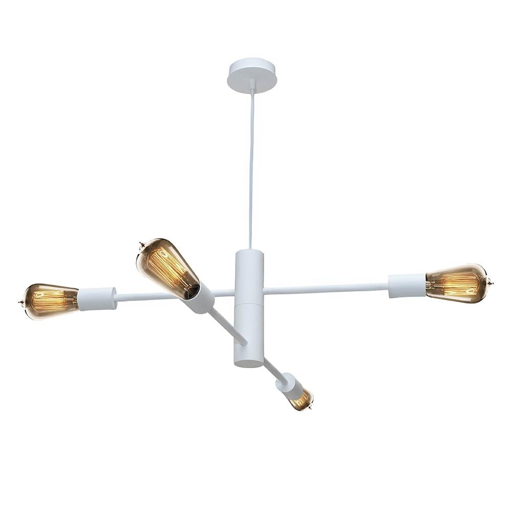 Люстра подвесная MSK ELECTRIC Asket NL 6120-4 WH на четыре плафона Е27 Белый