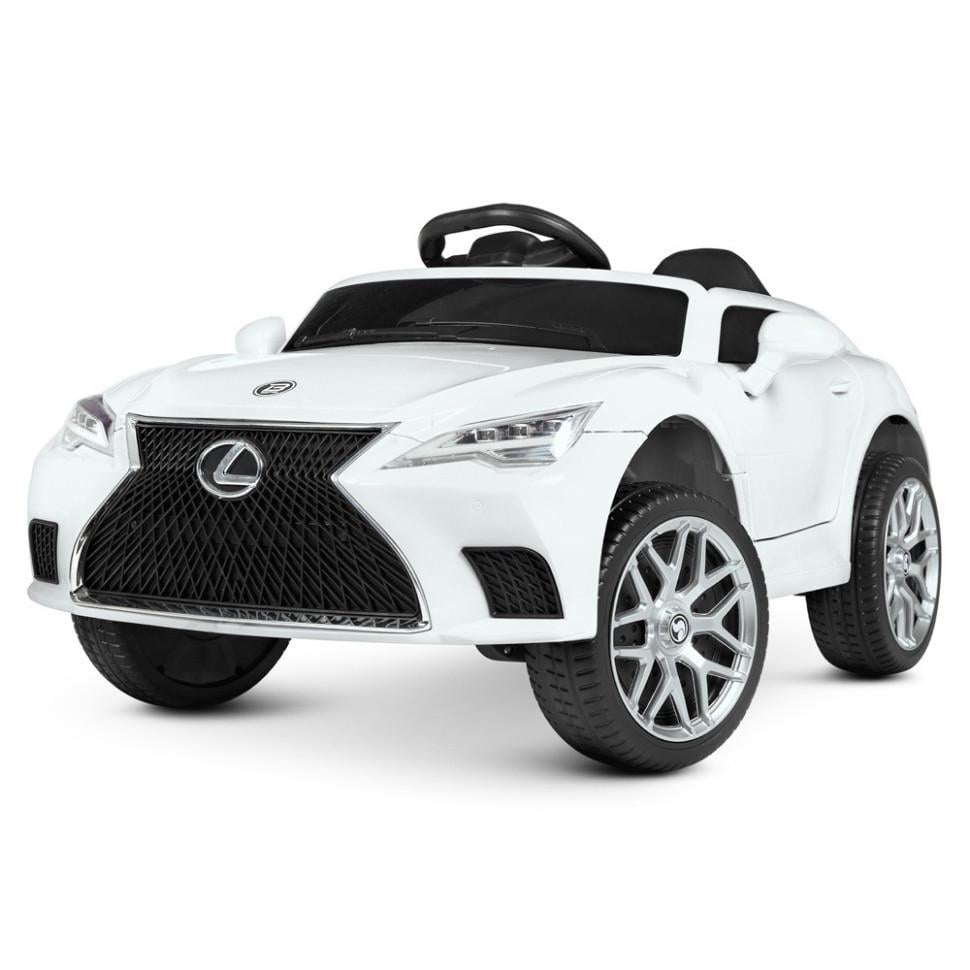 Детский электрический автомобиль Bambi Racer 12V одноместный до 30 кг Белый (DE-169-E-1048)