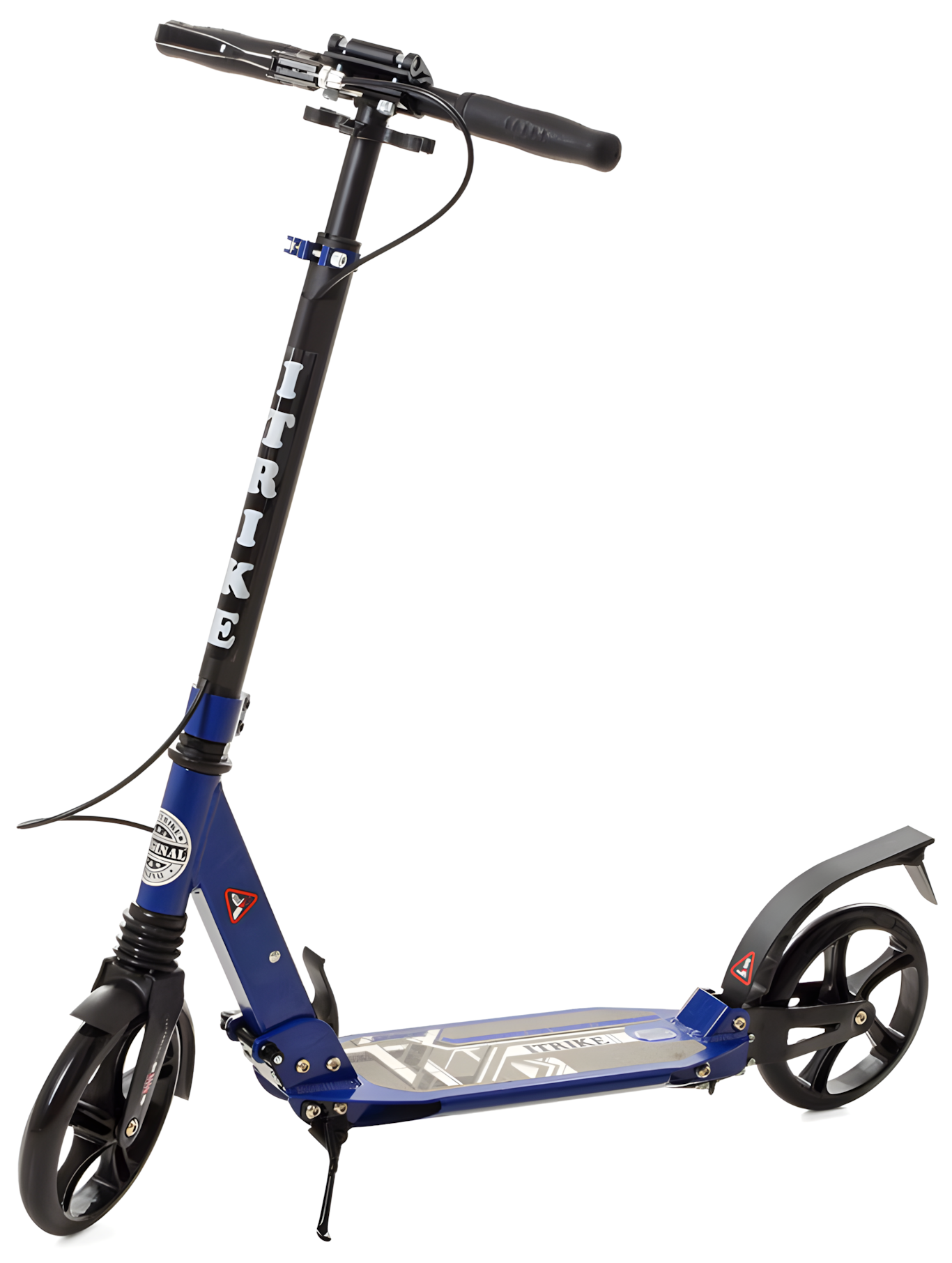 Самокат городской iTrike двухколесный с полиуретановыми колесами Синий (DS-171-S-214)