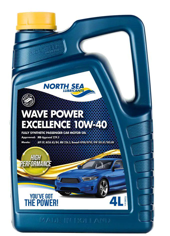 Моторная смазка синтетическая WAVE POWER EXCELLENCE для легковых автомобилей 10W-40 4 л (27573101)