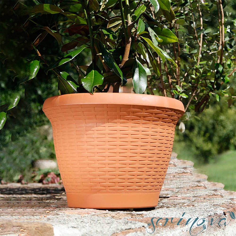 Горшок для цветов Serinova Wire 42 л Терракотовый (11343) - фото 2