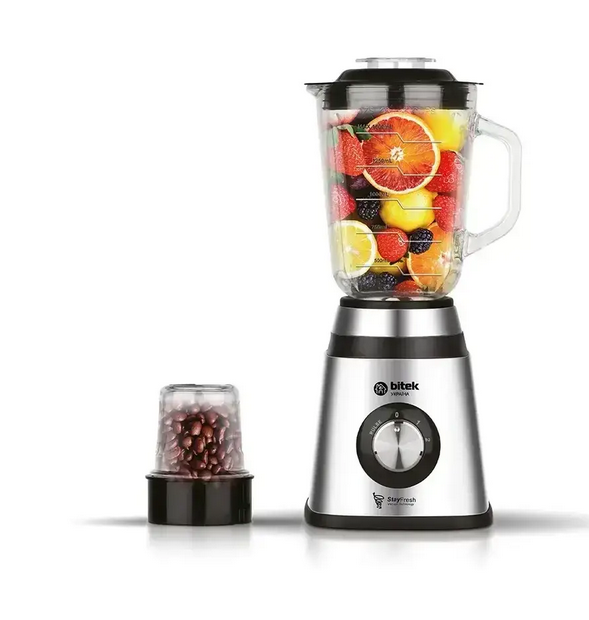 Блендер BITEK стаціонарний з чашею та кавомолкою 2800 Вт 1,5 л (BT-2834)